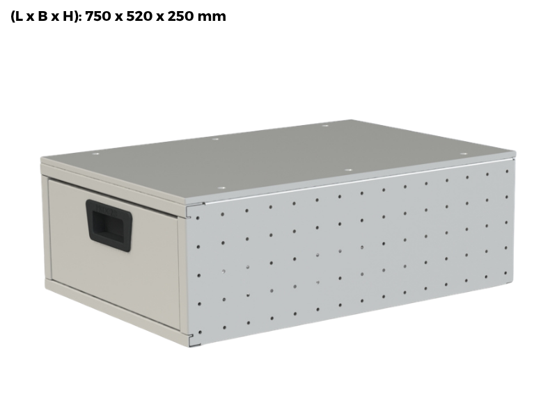 ProCab vloerlade 750 x 520 x 250 mm enkelvoudig productweergave
